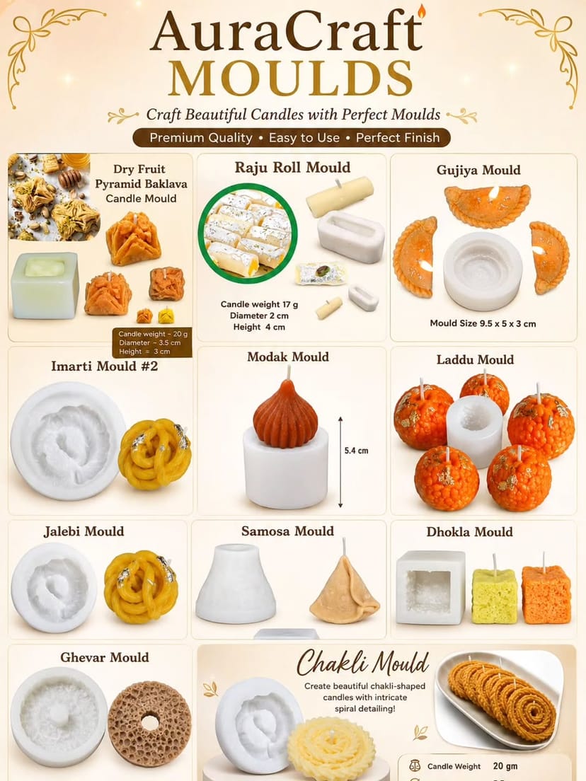 Mithai Candle Moulds Combo