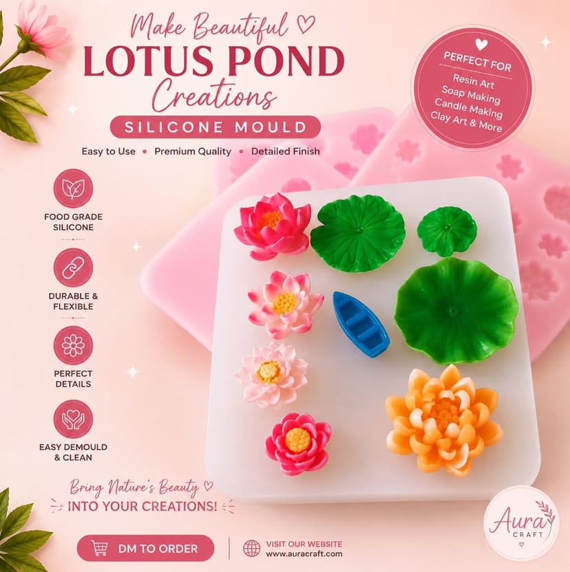Lotus Pond Silicone Mould